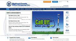 Desktop Screenshot of highlandcountywater.com